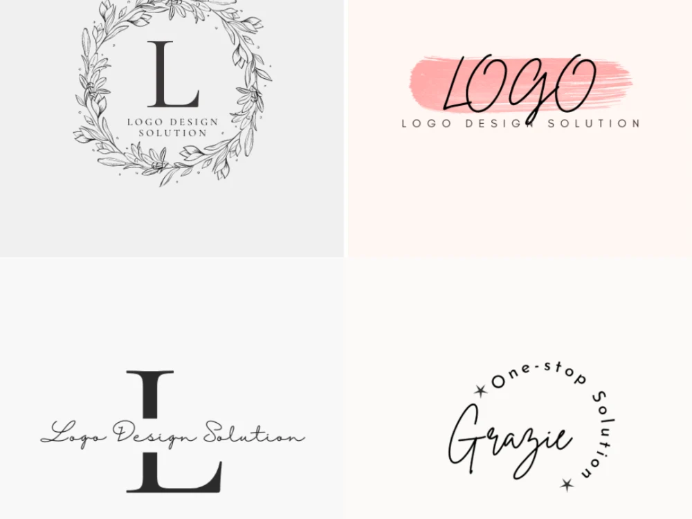 2 aesthetic minimalist logo design for your business | Upwork