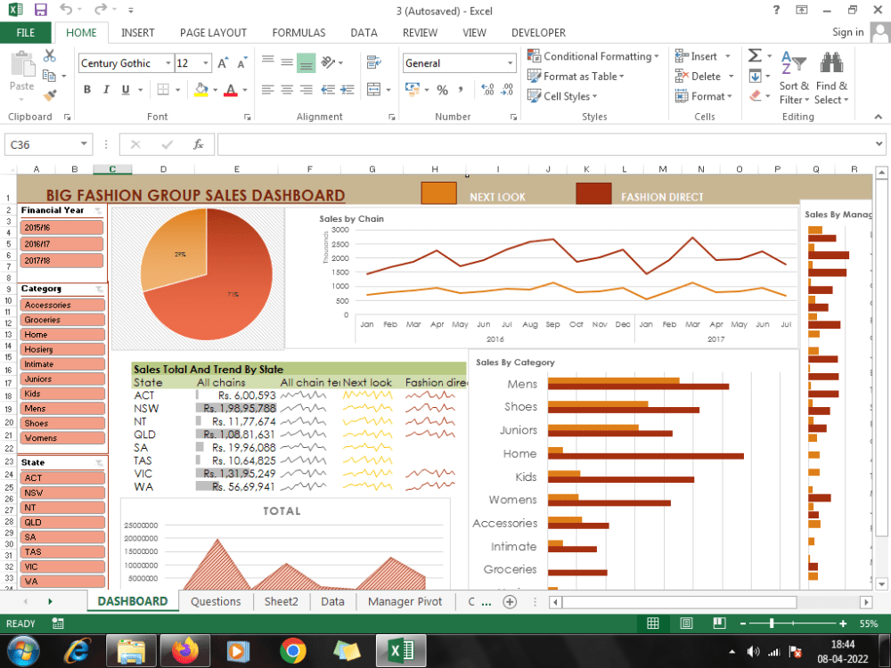 A beautiful excel dashboard to visualize your data in a few clicks Upwork