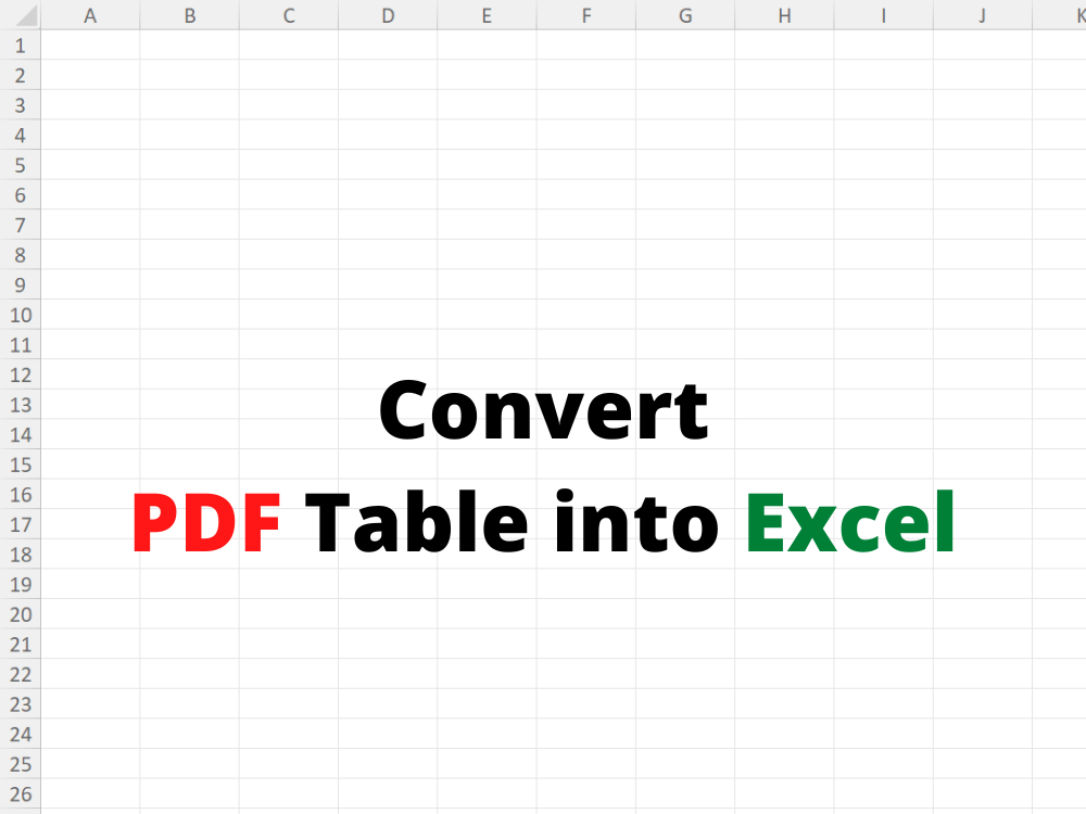 Convert PDF to Excel Upwork