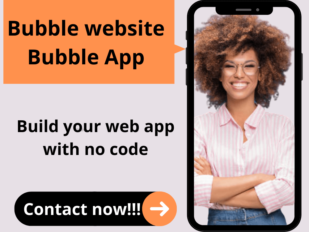 Bubble app, develop a web app, saas or MVP with bubble io, open ai ...