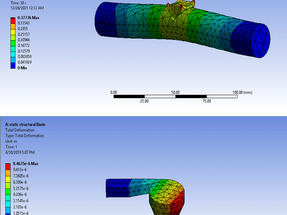 FEA and CFD simulations in ANSYS, Solidworks and Abaqus | Upwork