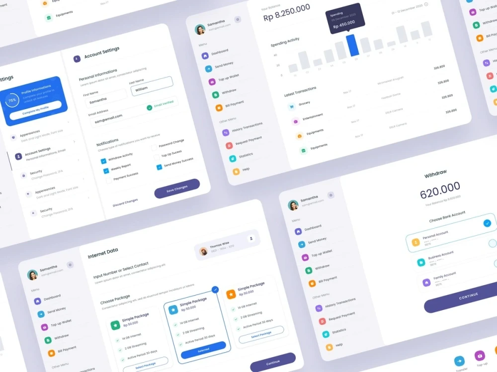 An amazing modern website UI/UX design and mobile app UI/UX design | Upwork