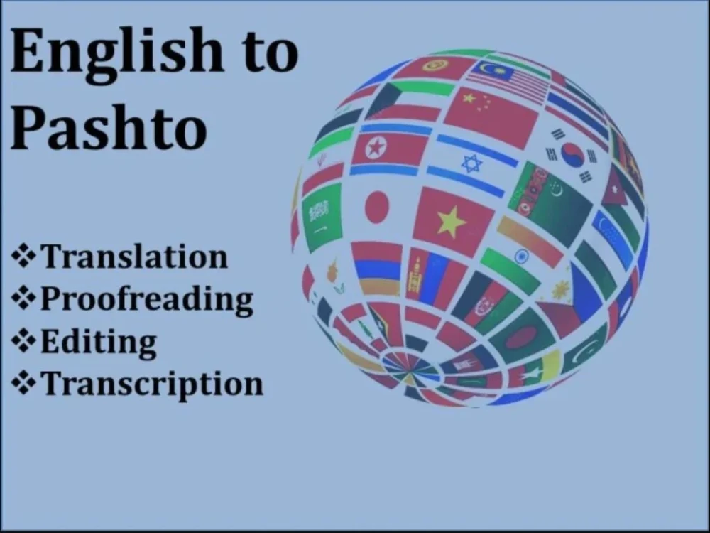 Translation from English to Pashto, Dari and Vice versa | Upwork