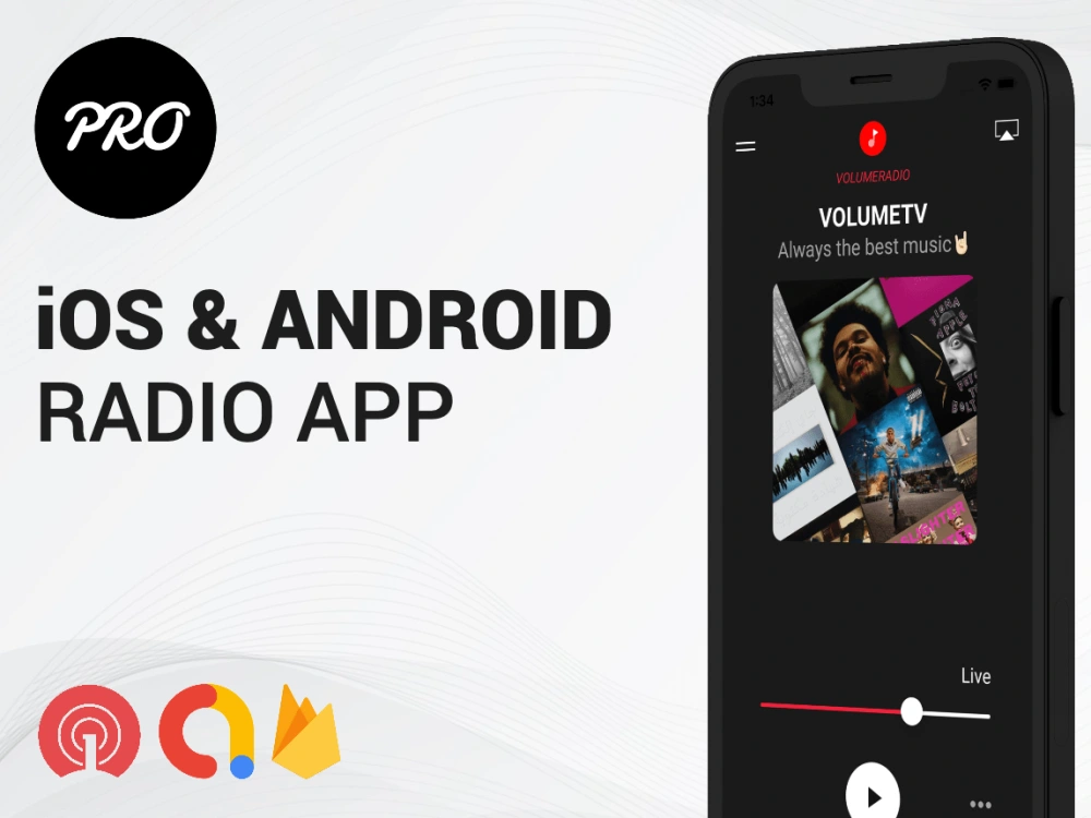 A high quality iOS and Android radio app Upwork