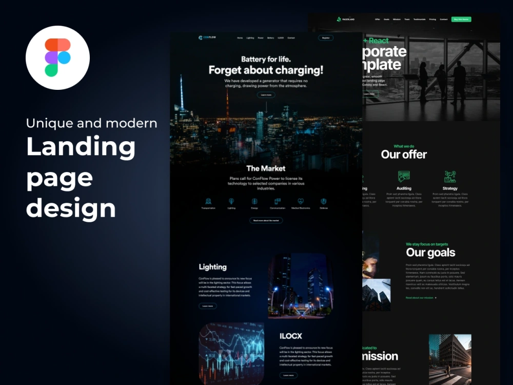 A beautiful landing page design in Figma | Upwork