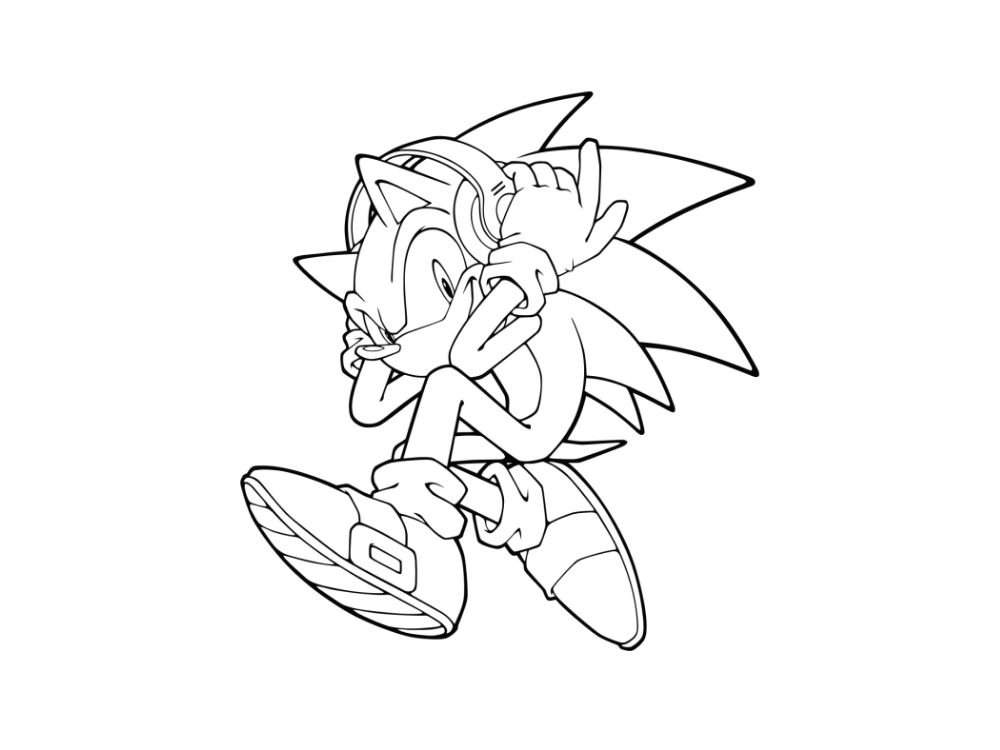 100 plus super sonic coloring book pages for children coloring pages