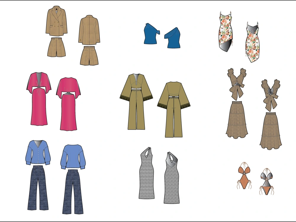 Fashion Illustrations / Fashion Flat | Upwork