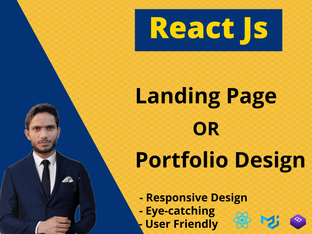 Attractive Landing Page in React JS | Upwork