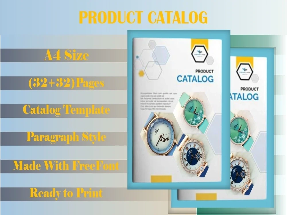 A product catalog, perfect luxury catalog, black and white catalog