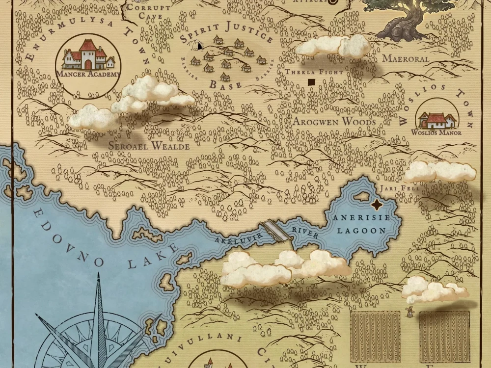 Fantasy map for your book or D&d Games