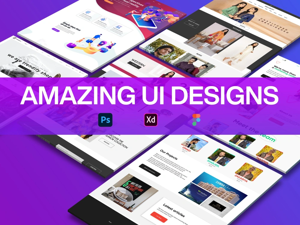 Responsive creative UI UX website or landing page in Adobe XD or Figma ...