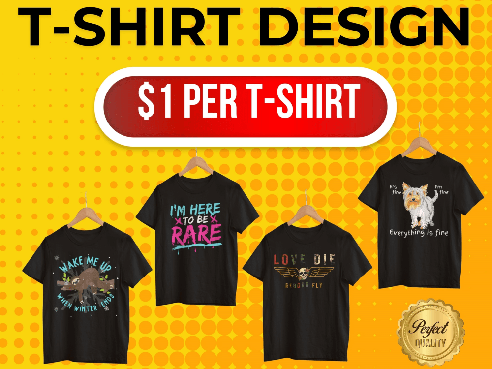 Bulk TShirt Design 👕 Upwork