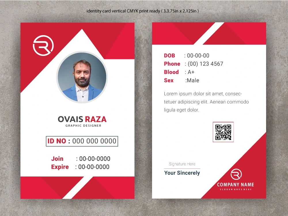 Modern ID Card, ID Badge, Student ID, Name Card | Upwork
