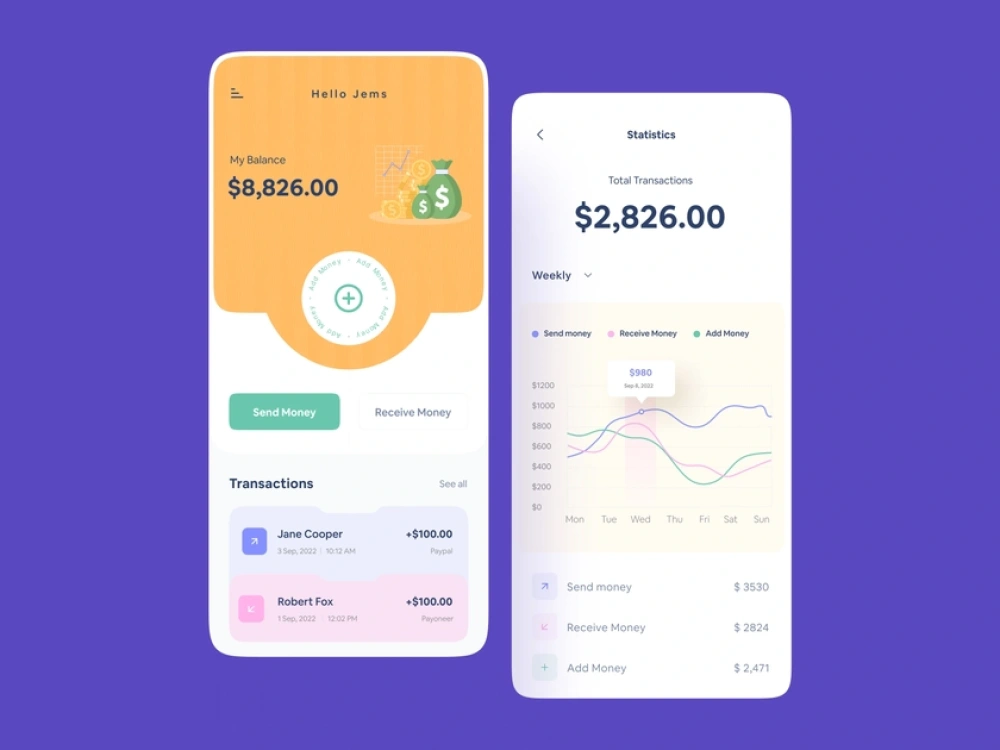 Unique mobile app UI UX design by figma | Upwork