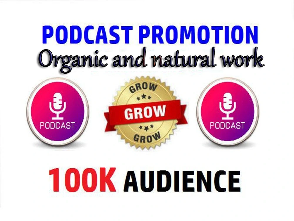 Organic advertising podcast promotion and huge download rating