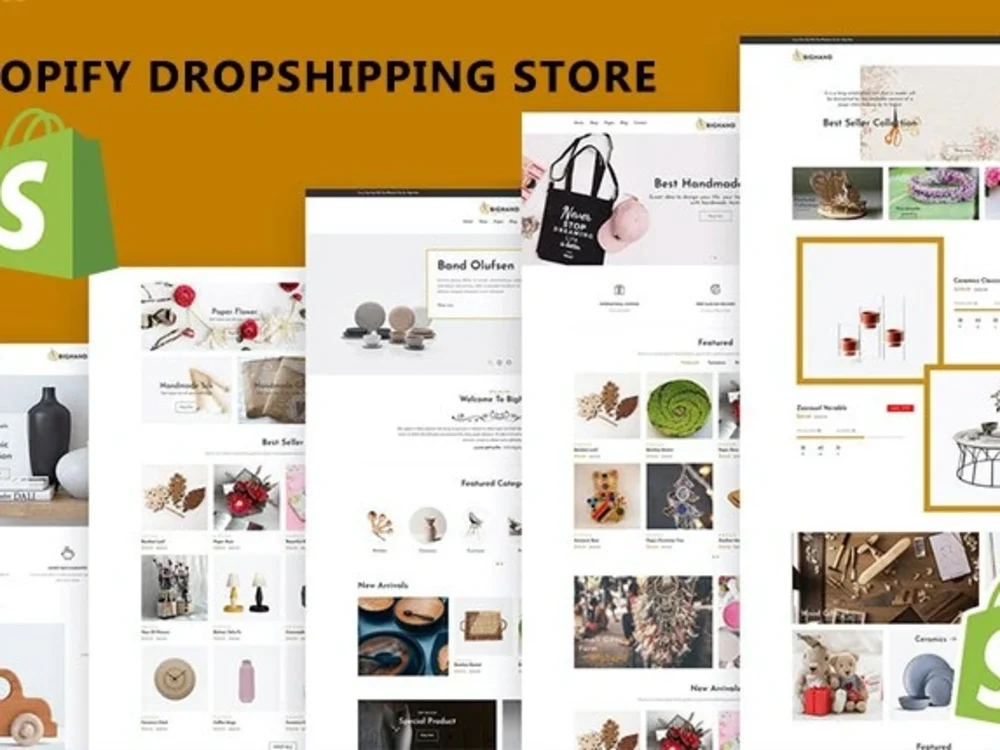 Ecommerce website shopify dropshipping store | shopify store design ...