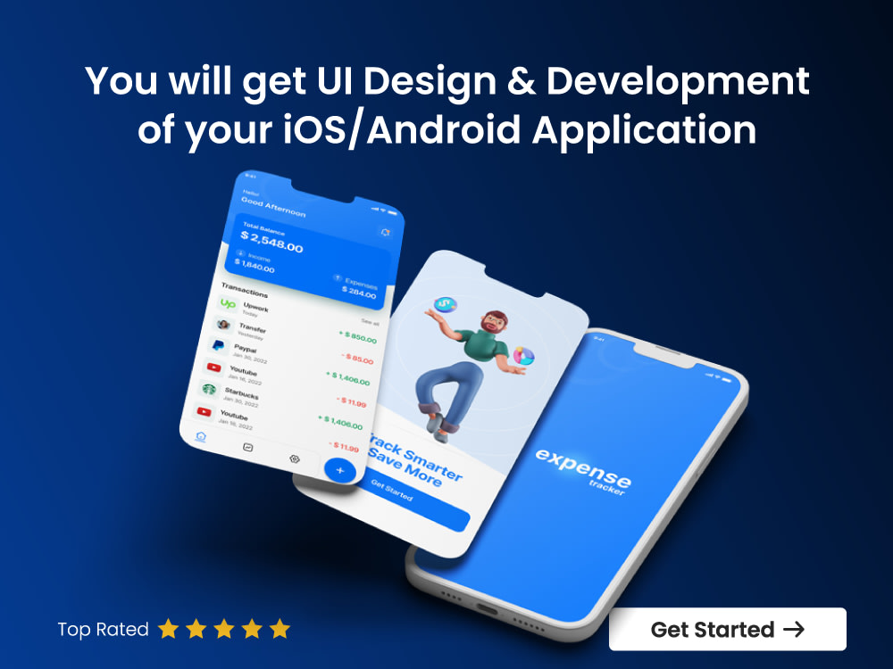 UI Design & Development of your iOS/Android Application | Upwork