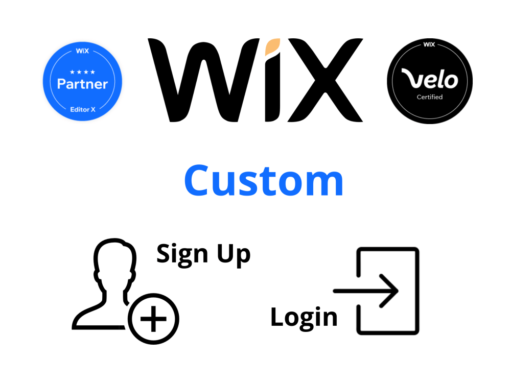 Wix website customized signup/registration and wix custom login