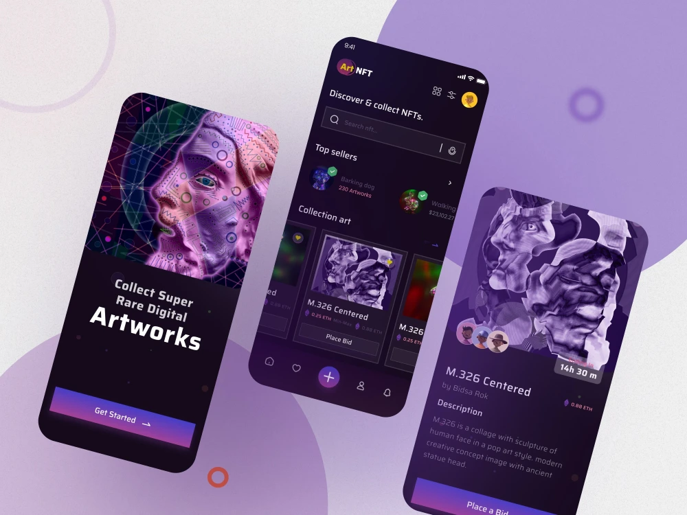 A Mobile app design, App UI design, UIUX design for android and ios ...