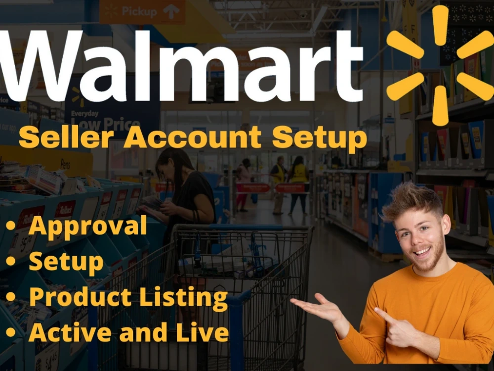 Approve and optimize Walmart seller central account Upwork