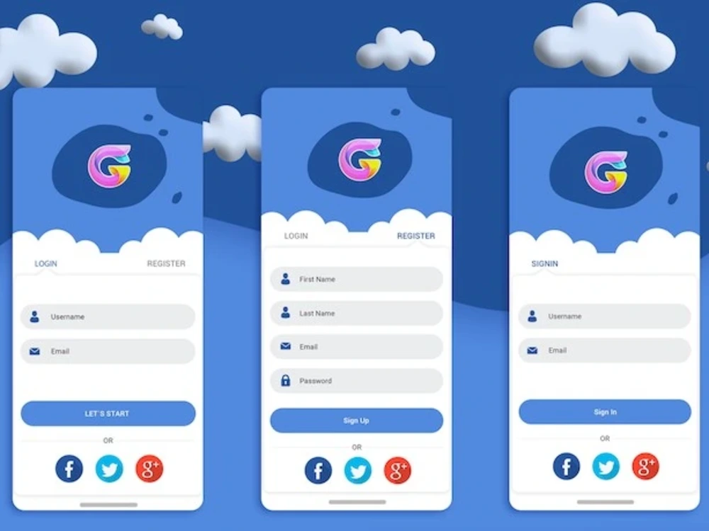 Unique screenshot for android and ios app Upwork