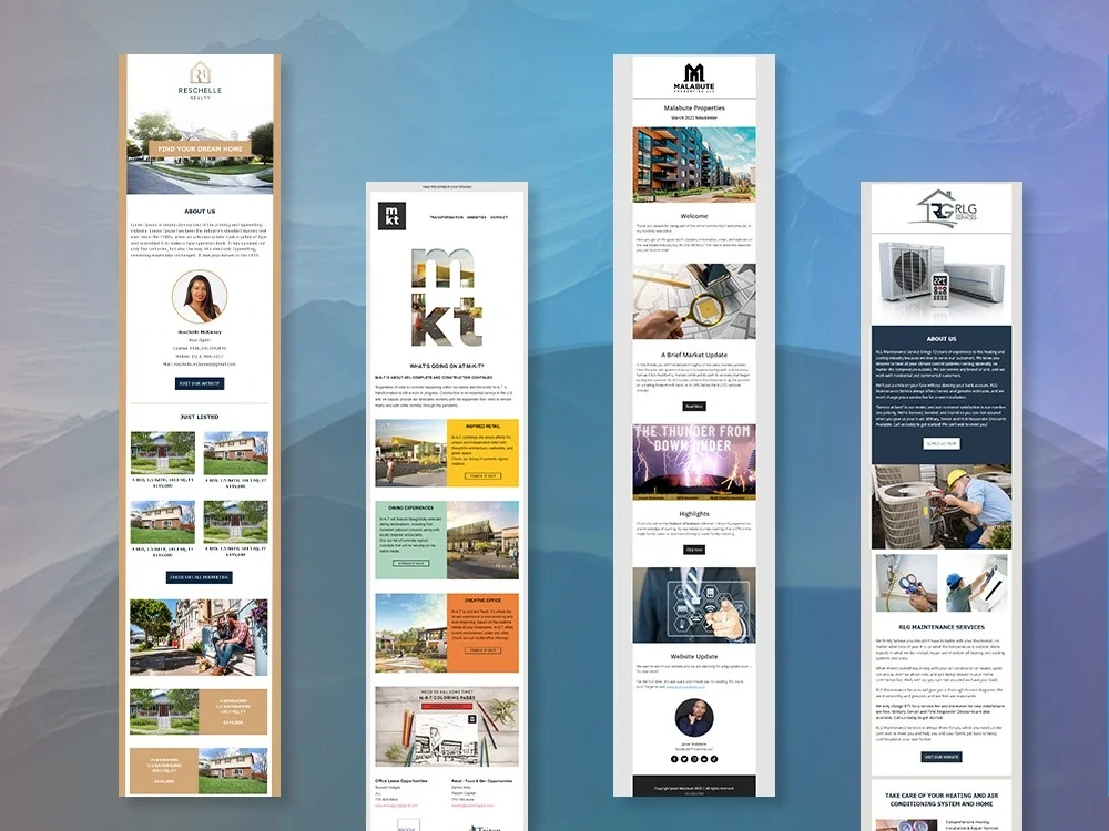 A responsive mailchimp email template | Upwork