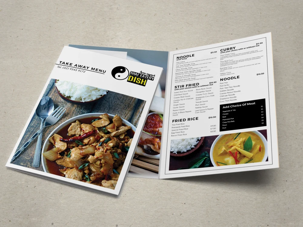 Menu Branded A food menu & branding identity for your restaurant | Upwork