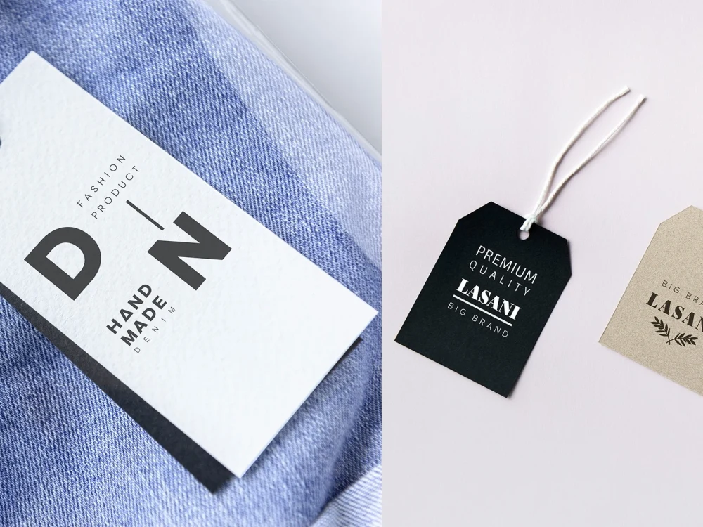 You will get Hang Tag Design, Clothing Label Design, Product Packaging and  neck label