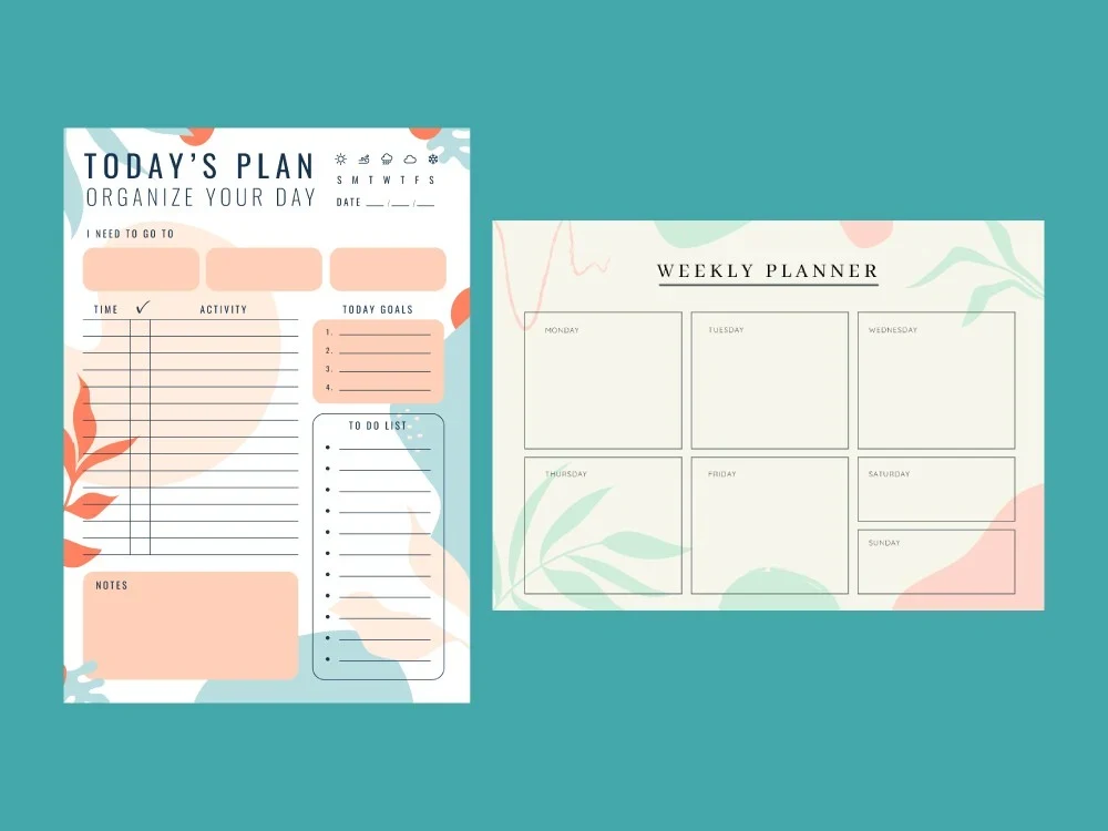 Custom hyperlinked digital planner or printable planner, calendar design | Upwork