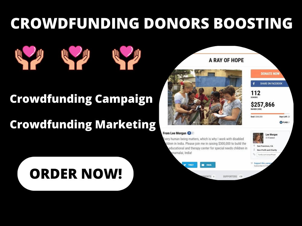 10m Donors Crowdfunding Marketing Campaign, Indiegogo, Gofundme