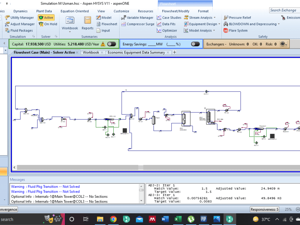 Simulation on aspen hysys, plus,pipesim, edr | Upwork