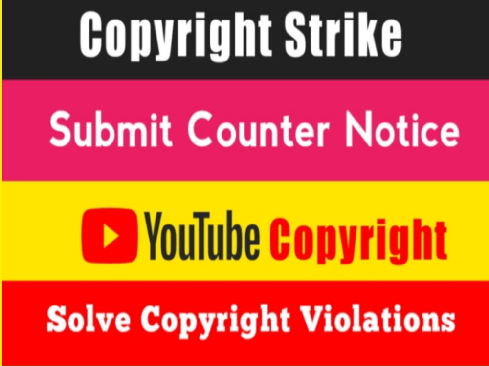 YouTube Copyright Strike and DMCA Notice Letter Drafting Services Upwork