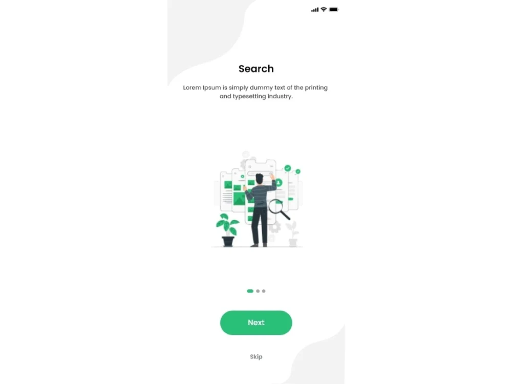A UI UX design for Renting services mobile app. | Upwork