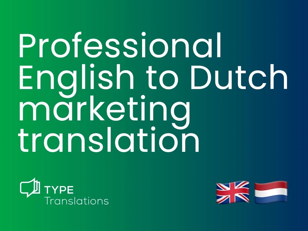 A professional English to Dutch marketing translation Upwork