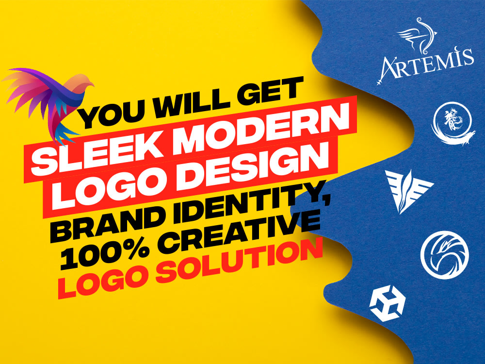 Sleek Modern Logo Design Unique Brand Identity 100 Creative Logo