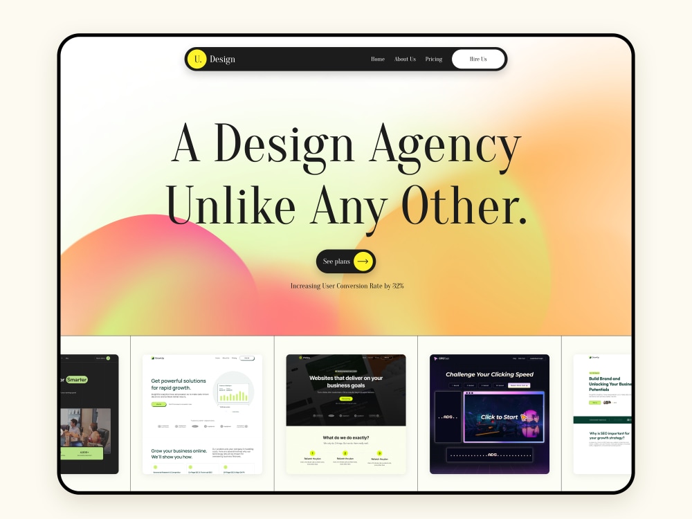 Clean, simple, minimal UI design and UX for your mobile app/landing ...