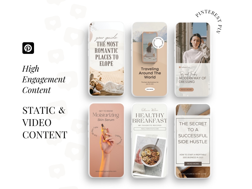 Aesthetic content creation for your Social Media Plattforms | Upwork