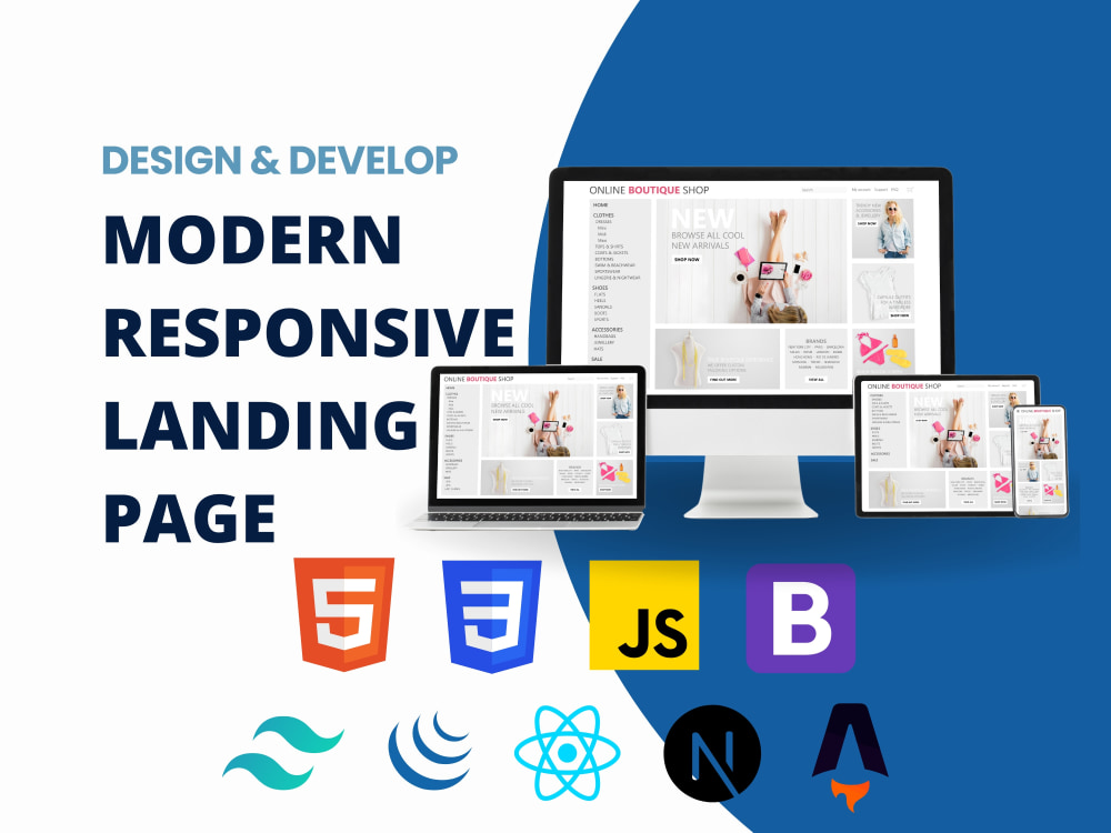 Expert Responsive Landing Page Designer/ Developer & PSD/ Figma to HTML ...