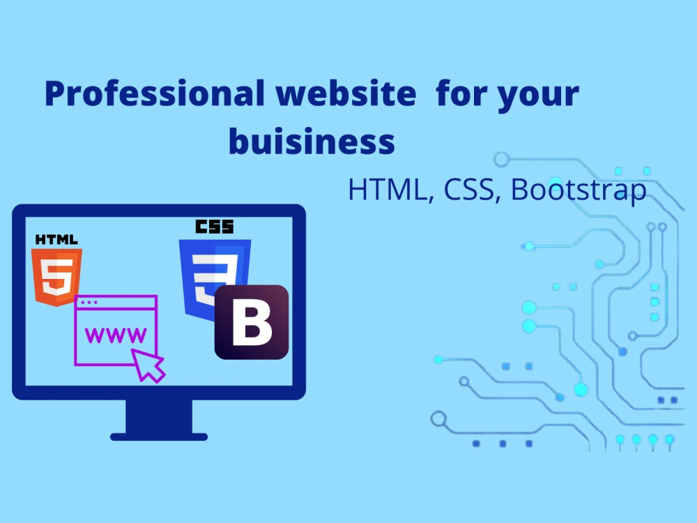 HTML CSS bootstrap website | Upwork