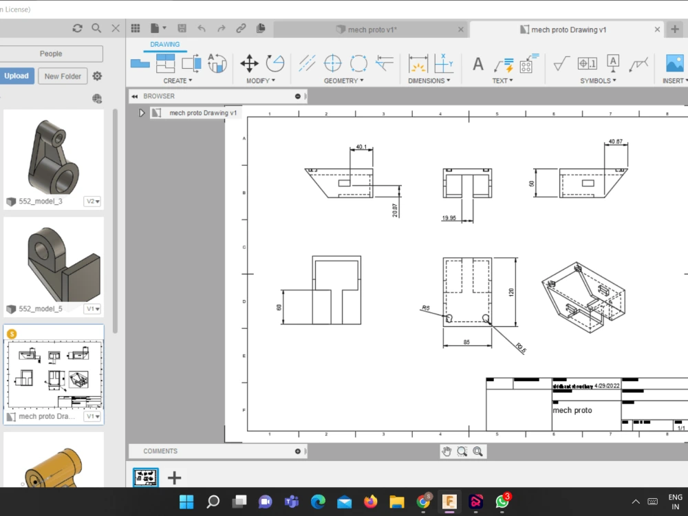 3D CAD models in FUSION 360 | Upwork