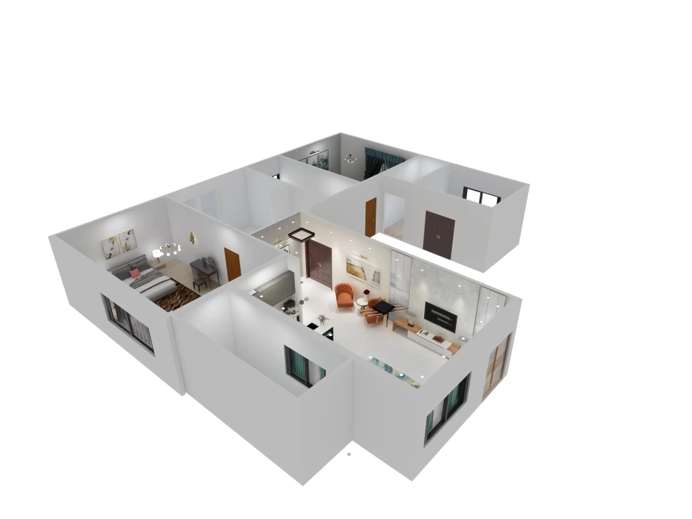 Very stylish Interior design 3D, Layout, 3d rendering and animation ...