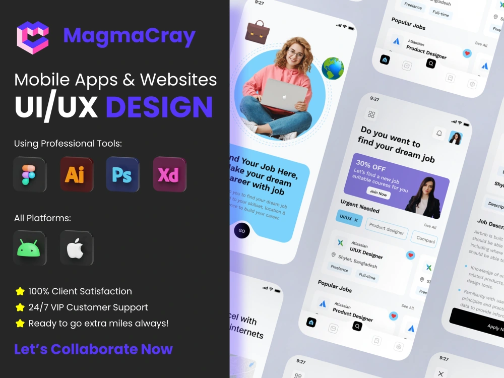 Application UI UX design / Dashboard / Mobile app design / UI UX design ...