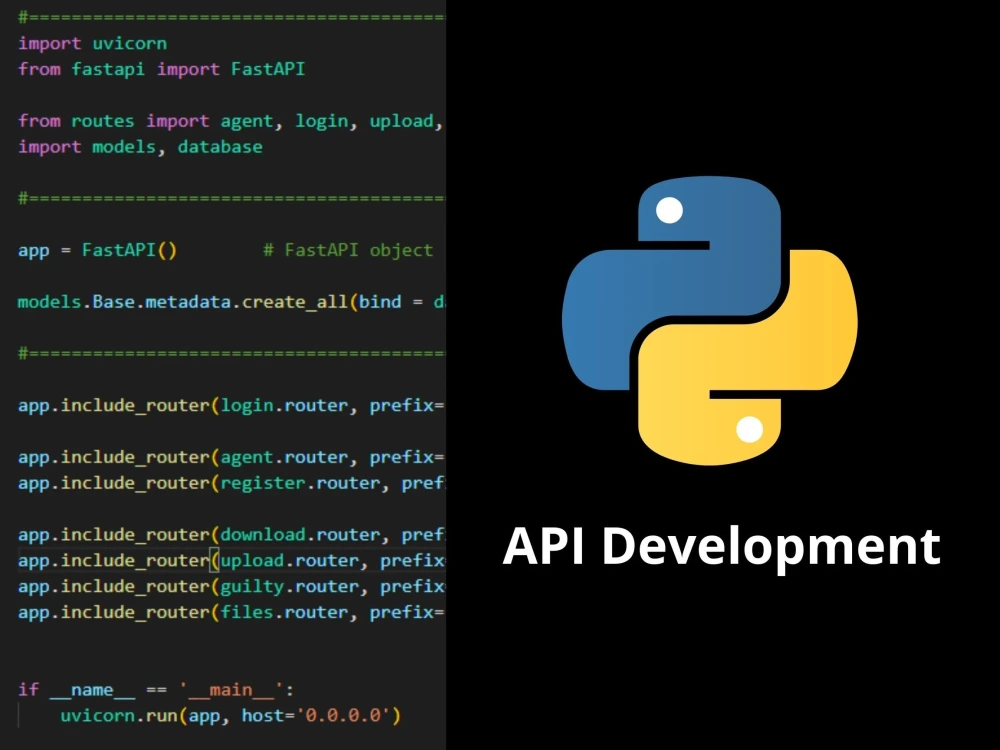 REST API for your apps using FastAPI, Python | Upwork