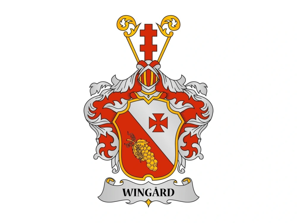 A family crest heraldic coat of arms or your crest in vector format