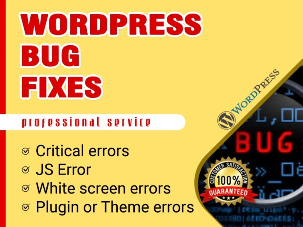 Bug Fixes for your WordPress Site | Upwork