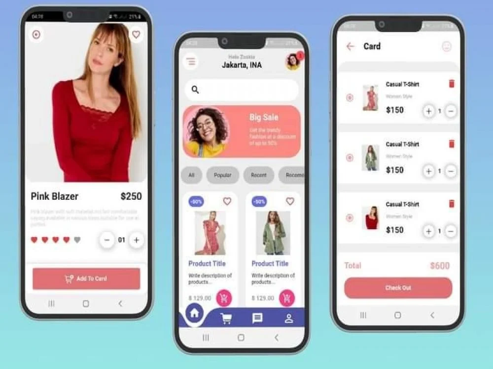 A modern android, iOS cross platform mobile app with custom features ...