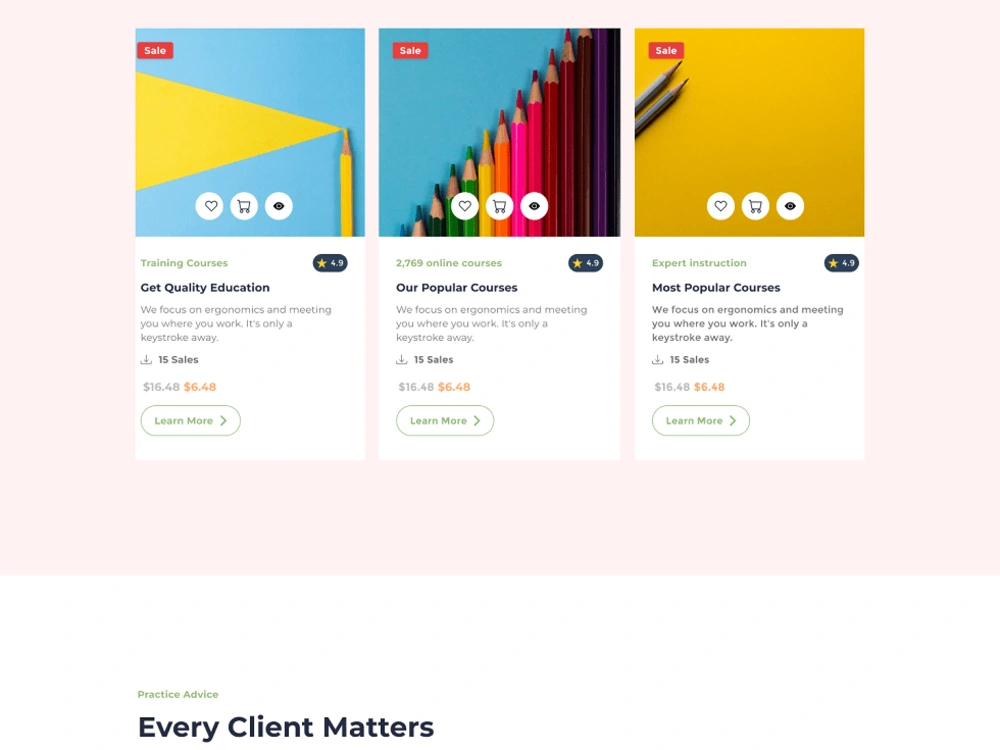 Responsive, adaptive landing page, website created by using HTML5, CSS3 ...