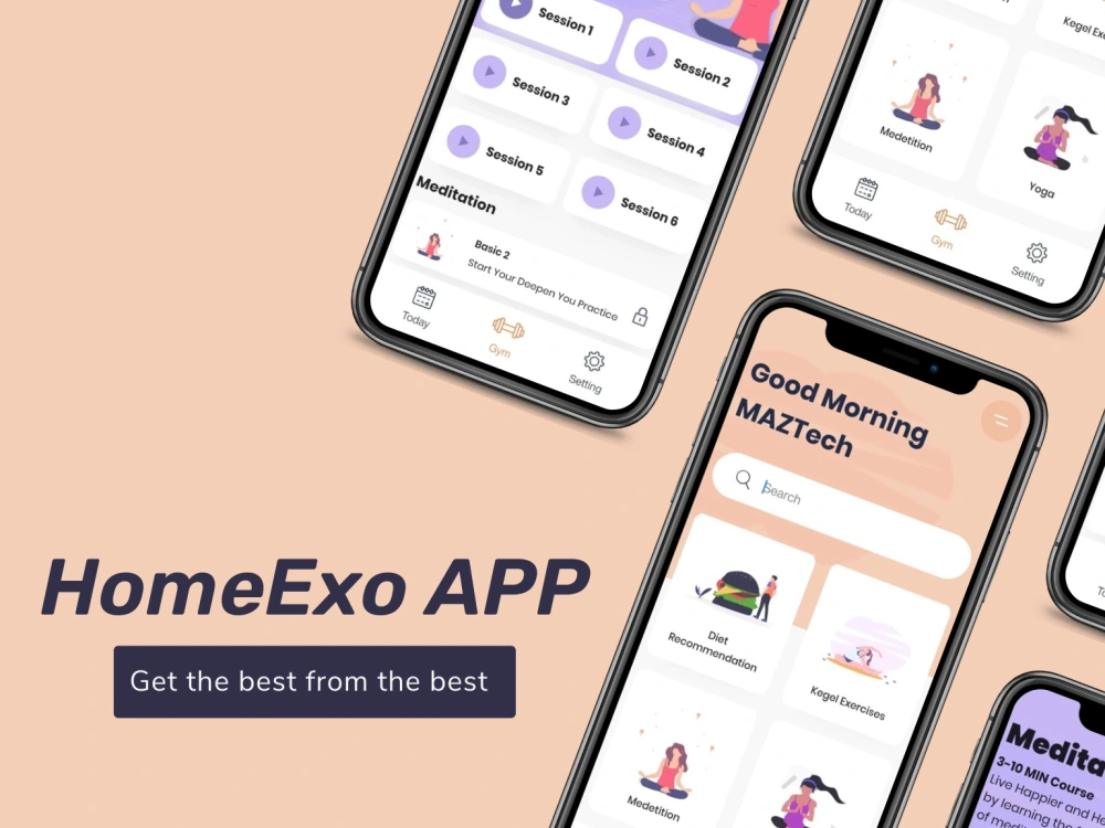 A mobile app UI/UX design with Adobe XD And App Interface with Flutter ...