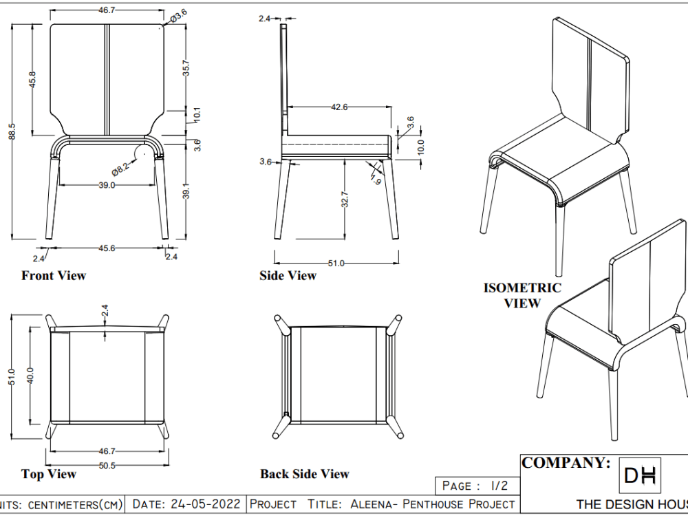 Fantastic furniture, technical drawings sofa armchair bed stool bench