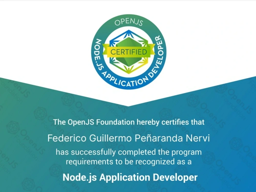 node certificate